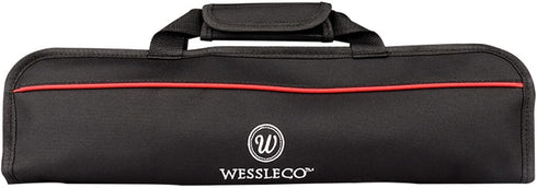 Chef Knife Bag (5 Slots) - Nylon Kitchen Storage Carrying Pouch, Red