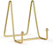 2 Pack Gold Iron Display Stands, Metal Wire Frame Holders for Pictures, Decorative Plates & Tabletop Art (4 inch)