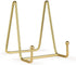 2 Pack Gold Iron Display Stands, Metal Wire Frame Holders for Pictures, Decorative Plates & Tabletop Art (4 inch)
