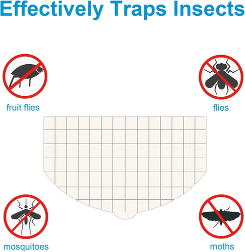 20 Pack FA-FLT07 Replacement Sticky Board Compatible with Faicuk Wall Sconce Fly Light Trap Refill for Capturing Flies