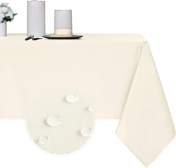 Obstal 210GSM Rectangle Table Cloth - Heavy Duty Water Proof Microfiber Tablecloth,