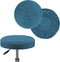 GAMUKAI 2 Pack Round Bar Stool Covers Stretchable Round Vanity Stool Cover, Fits