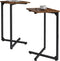Generic NEFROM C-Shaped End Tables, Sofa TV Trays Set of 2, Small Couch