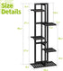 6 BMOSU Bamboo Plant Stand for Indoor Outdoor Plants Corner Tall Plant Shelf Potted Holder Shelf Plant Rack Holder