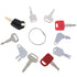 10 Sets Solarhome Heavy Construction Equipment Ignition Keys for Caterpillar Case JD Hyster Komatsu Keys Heavy