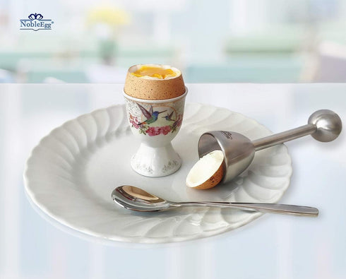 NobleEgg Egg Topper Opener Cracker Tool - Easily Cut and Remove Soft-Boiled Egg Tops