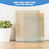 Tempered Glass Cutting Board for Kitchen, Clear Heat Resistant Board with Non-Slip Feet, 12x16" & 12x8" 2 Pcs