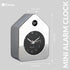 Fisura 3.8 2.9 1.8 in.1 Travel Alarm Clock Chrome. Silent Analog Clock with Non-Ticking Mechanism, Small Original