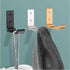 6PCS Folding Coat Hooks, Matte Black Wall Mounted Hooks for Hanging Coats & Bathroom Towels, Heavy Duty Aluminum Alloy