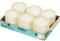 BOLSIUS 6 Ivory Pillar Candles Bulk - 3x3 Inches Set, 25+ Hours Clean Burning, Unscented Dripless Dinner Pillars