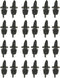 TableCraft Free Flow Pourers, Black, 24-Pack