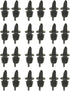 TableCraft Free Flow Pourers, Black, 24-Pack