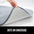 GORILLA GRIP Memory Foam Bath Rugs, Soft Absorbent Velvet Bathroom Mats, Machine Washable, 24x17 Mat, Graphite Gray