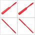 4pcs Silicone Spatula Set, Heat Resistant Cake Cream Butter Spatulas, Non-Stick Flexible Baking Tool (Red)