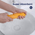 CLICK CLEAN Microfiber Cleaning Cloths, 12-Pack, 12" x 16", Includes 2 Free Bottles and 10 Labels for Cleaning