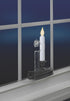 CA120-4 Window Candle Holders: Pack of 4 with 2 Suction Cups and Plastic L-Shaped Safety Bracket for Candles