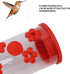 Window Hummingbird Feeder, Clear Acrylic Tube Feeder with 14 Flower Feeding Ports and Strong Suction Cup