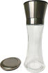 Elegant GRINDER 7 inch Tall, Eco-Friendly Stainless Steel and Glass Grinder with Adjustable Ceramic Grinder