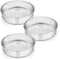 E-far 8 Inch Cake Pan Set of 3, Stainless Steel Round Layer Cake Baking Pans, Non-Toxic & Dishwasher Safe