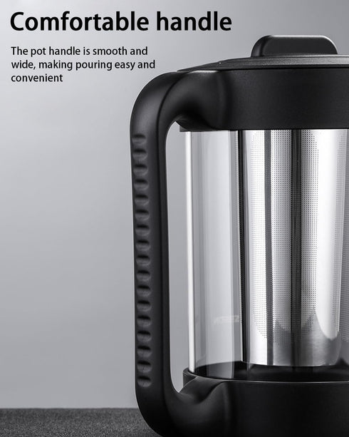 Cold Brew Coffee Maker and Iced Tea Brewer with Reusable Mesh Filter, Easy to Clean Pitcher for Coffee and Lemonade