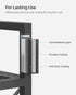 SONGMICS 3-Tier Metal Storage Rack with Wheels, Mesh Shelving Unit for Entryway, Kitchen, Living Room