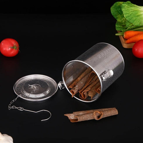 AUNMAS Stainless Steel Tea Ball Strainer, 4.7 Inch Infusion Basket for Loose Leaf Tea and Soup Seasonings