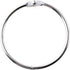 SlipX Solutions Chrome Simple Slide Shower Curtain Rings - Set of 12, Rust Resistant, Snap Closure for Standard Shower
