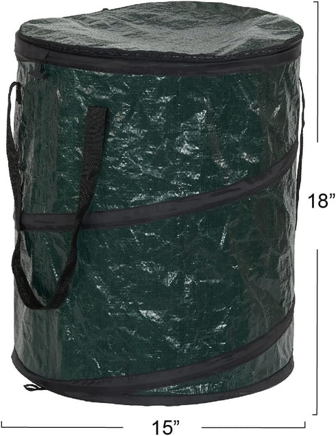 Household Essentials Pop Up Hamper, Pop Up Camping Trash Can, Great for Outdoor or Indoor Use, Portable and Collapsible