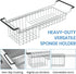 13.8" 20.8", TreeLen Over The Kitchen Sink Caddy Sponge Holder Organizer Drying Rack Expandable for Sponge Brush Soap