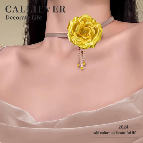 20 Pcs Gold Rose Head Flowers Without Stem - 3 Inch Silk Rose Fake Flowers for DIY Decoration