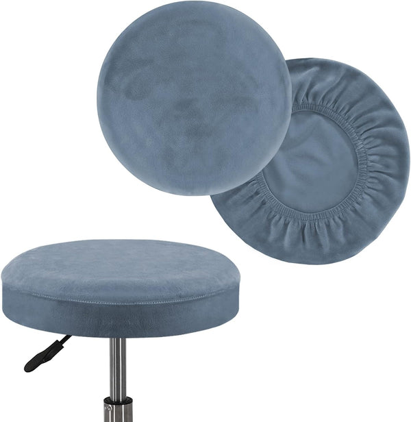 Turquoize 2 Pack Bar Stool Covers Round Stool Covers with Elastic Bands