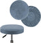 Turquoize 2 Pack Bar Stool Covers Round Stool Covers with Elastic Bands
