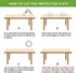 Icefire 44 Inch Round Table Top Cover Protector Plastic Clear Round Tablecloth Easy Clean Waterproof Furniture Topper