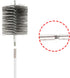 Ctsyuqoo 50-inch 4 3.5'' Long Tent Wood Burning Stove Pipe Cleaning Brush with Stainless Steel Bristles, and Chimney