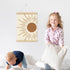 Set 2, 12x16 Inch PLKMN You Are My Sunshine Wall Decor of Nursery Decor Neutral, Sun Wall Art Posters Framed with Wood