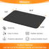 Mimore 12x19 Inch Black Coffee Mat for Countertop, Absorbent Rubber Backed Dish Drying Mat for Espresso Machine