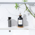 BONLONG 11.8OZ Nozzle, Glass Mouthwash Dispenser for Bathroom with Stainless Steel & Bamboo Mouthwash Cup Reusable