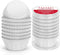 Caperci Standard White Foil Cupcake Liners 150-Pack, Premium Greaseproof Muffin Wrappers for Baking