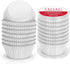 Caperci Standard White Foil Cupcake Liners 150-Pack, Premium Greaseproof Muffin Wrappers for Baking