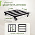 385lbs, 12 Inch, Idzo Upgraded Lockable Heavy Duty Trolley Capacity Black, Large Plant Pots, Parasol Stands and Bases