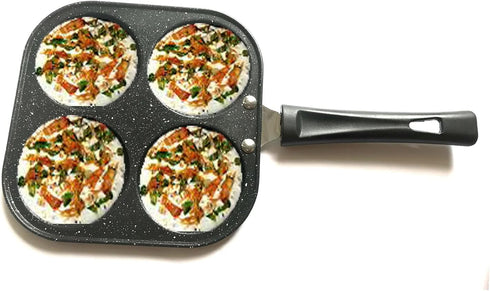 YAD Pancake Pan, Round Omelet Fry Pan, Multicolor Egg Cooker for Multipurpose Cooking
