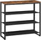 HOOBRO Shoe Rack, 4 Tier Shoe Storage Organizer with 3 Oxford Fabric Shelves, Holds 12-16 Pairs for Entryway Closet