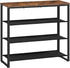 HOOBRO Shoe Rack, 4 Tier Shoe Storage Organizer with 3 Oxford Fabric Shelves, Holds 12-16 Pairs for Entryway Closet