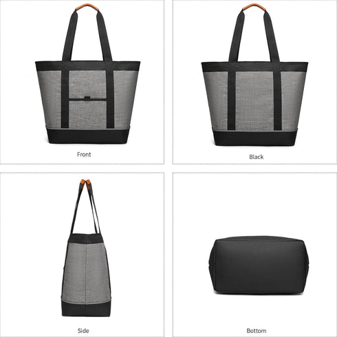 TIIOCTI Insulated Cooler Bag Reusable Grocery Tote Bags Transport Large Lunch Box for Women