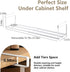 Closet, Organization(White,2PCS) Expandable Hanging Shoe Rack Organizer for Adjustable Shoe Rack Under Cabinet Shelf