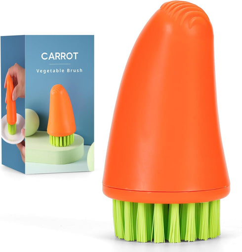 RADESCOO Carrot Vegetable Brush - Premium Vegetable Brush Scrubber for Food, Potatoes, Carrots