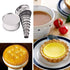 Stainless Steel Round Cookie Biscuit Cutter Set, 12 Pieces, Fluted Edge Graduated Ring Sizes