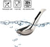 Asian Stainless Steel Soup Spoons Set of 6, Silverware for Ramen, Pho, Wonton, Dumpling Noodles