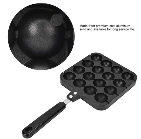 Haofy Takoyaki Grill Pan, Non-Stick Takoyaki Maker 16-Grid Takoyaki Baking Applied on Electric Oven Or Gas Stove by Haofy