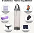 Plastic Bag Holder, Mesh Grocery Bag Dispenser, Hanging Storage Bag (Grey 2 Packs)